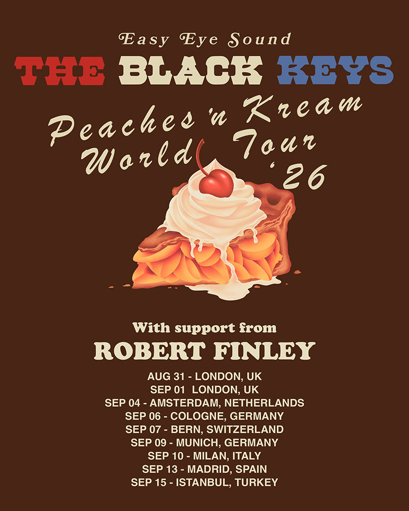 ROBERT FINLEY on tour with THE BLACK KEYS 2026